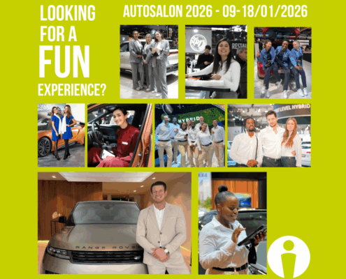Werken op het autosalon 2026