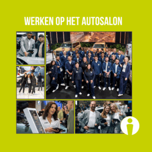 Werken op het Autosalon